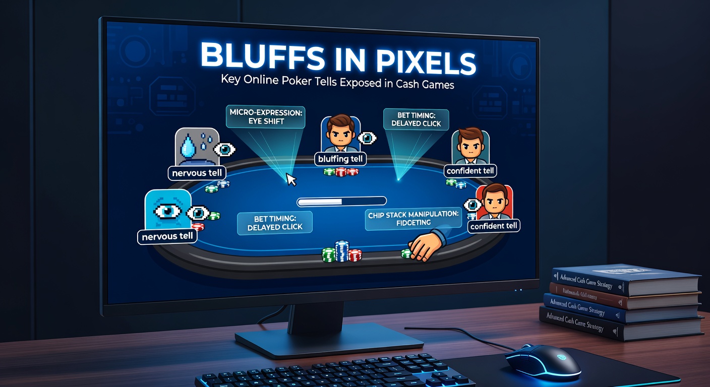 Close-up of online poker HUD overlay on a cash game table, showing timing stats, bet sizes, and player archetypes for bluff detection