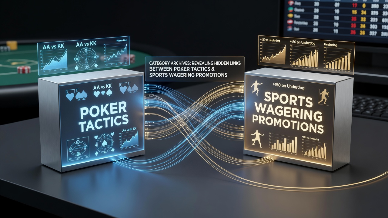 Category archives page showing poker and sports betting content organization