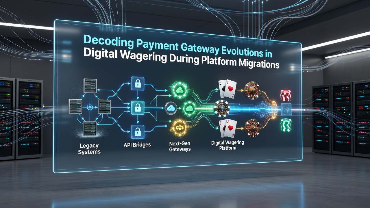 Payment gateway interface on a digital wagering platform during a system migration process